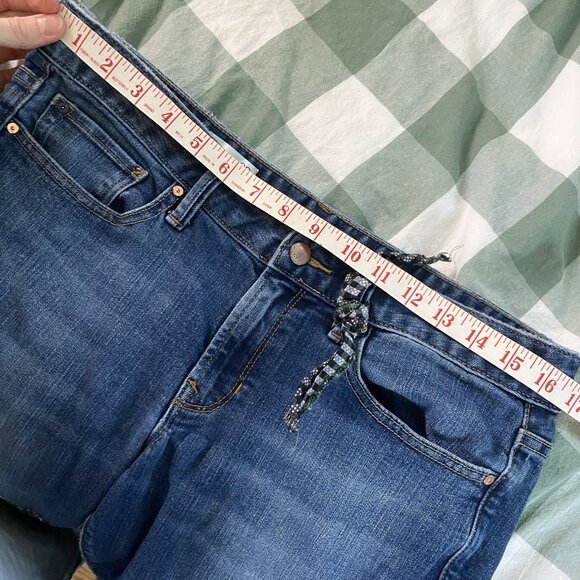 Gap Jeans Womens 29 Long & Lean Upcycled Patchwork Handmade Denim - Picture 8 of 10